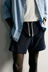 RELAXED FIT TERRY SHORTS
