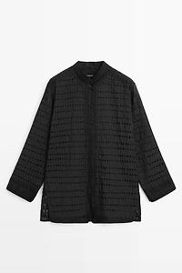 Flowing embroidered shirt