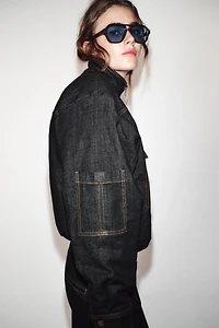 HIGH COLLAR PUFFER BOMBER JACKET