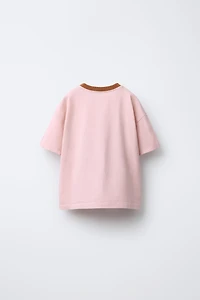CONTRAST PRINT T-SHIRT