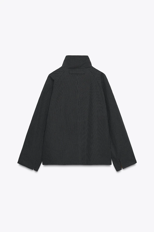 Shop Zara ZW COLLECTION REVERSIBLE SHORT TRENCH COAT