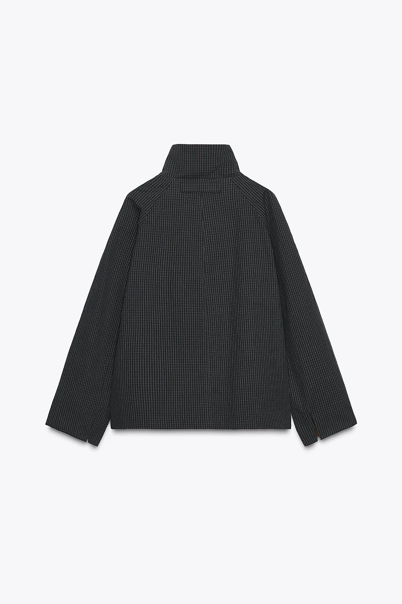 ZW COLLECTION REVERSIBLE SHORT TRENCH COAT