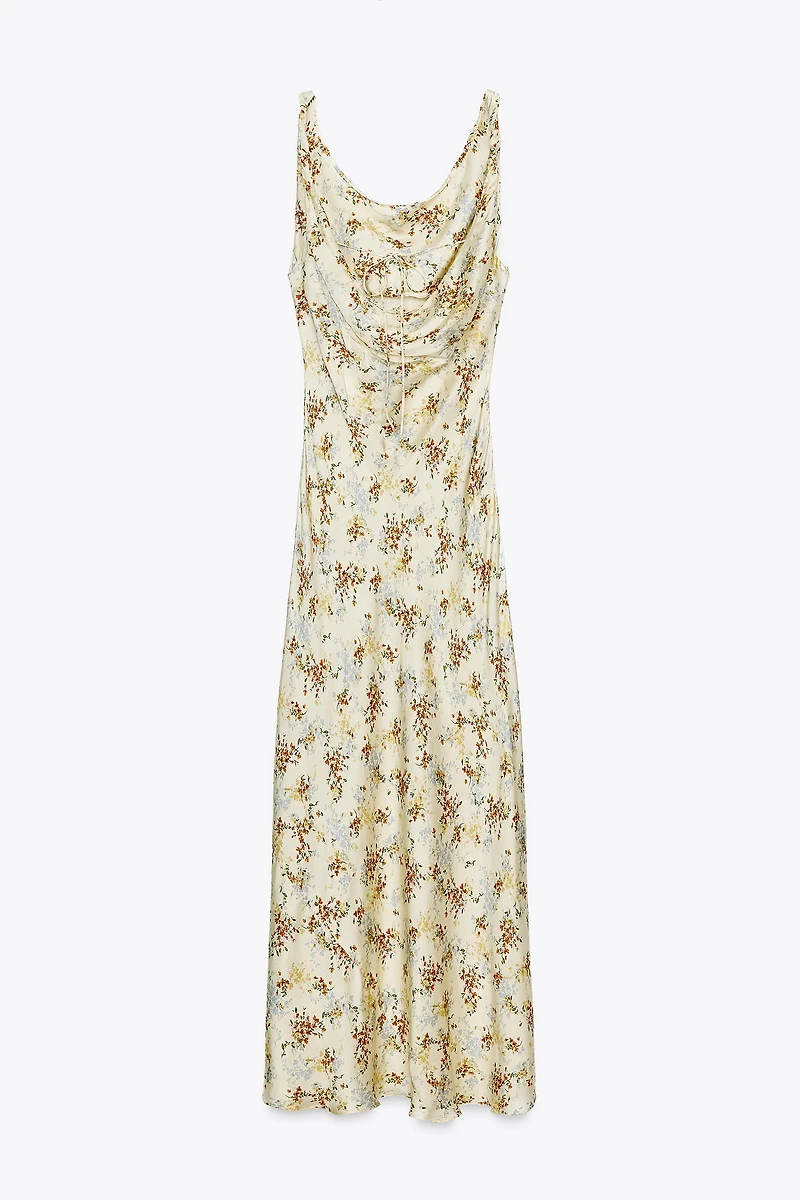 ZW COLLECTION PRINTED SATIN DRESS