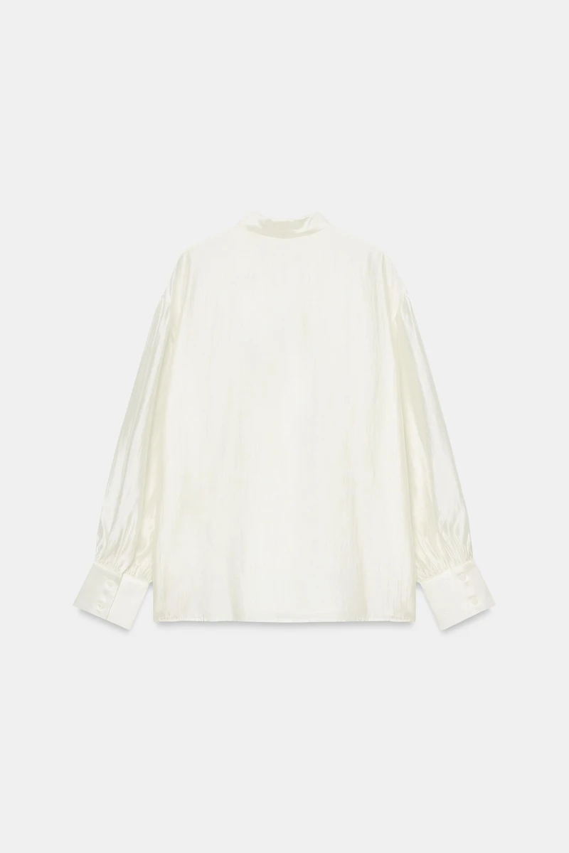 CHEMISE SATINÉE À NŒUDS ZW COLLECTION