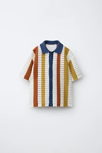 STRIPED KNIT SHIRT