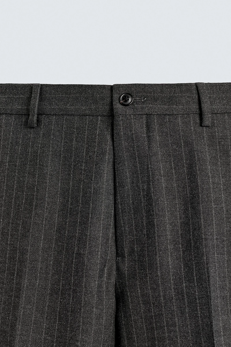 PINSTRIPE SUIT PANTS