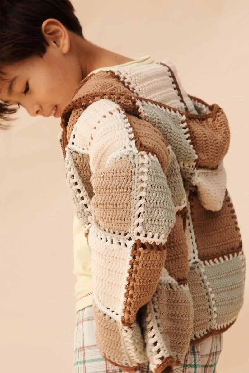 LIMITED EDITION CROCHET HOODIE CARDIGAN