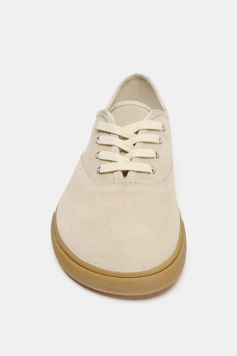BASKETS EN CROÛTE DE CUIR BAREFOOT