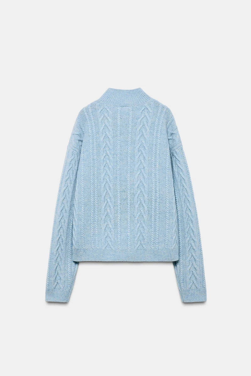 80% WOOL CABLE-KNIT JUMPER SKI COLLECTION