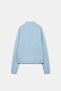 80% WOOL CABLE-KNIT JUMPER SKI COLLECTION
