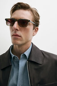 Nappa leather jacket with pocket