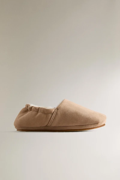 WARM LEATHER BALLERINA BOOTIES