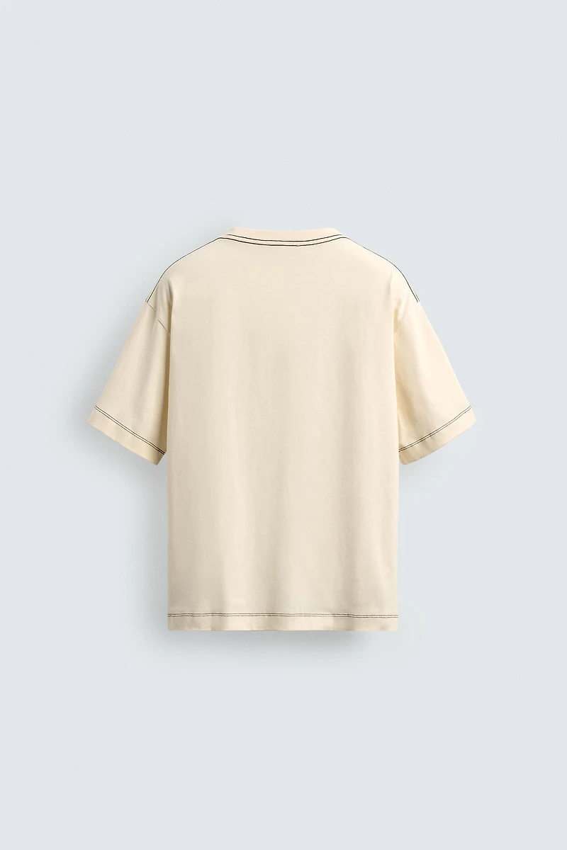 T-SHIRT RELAXED FIT À INSCRIPTION BRODÉE