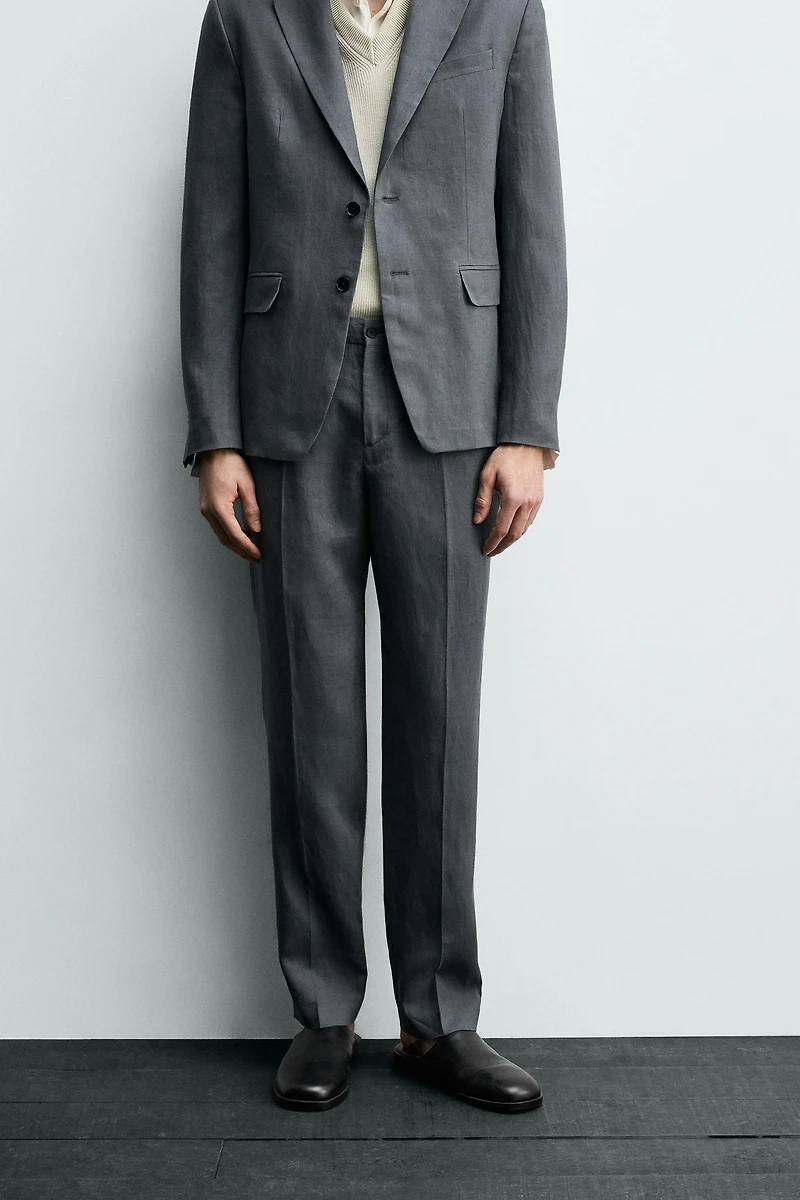 100% LINEN SUIT PANTS
