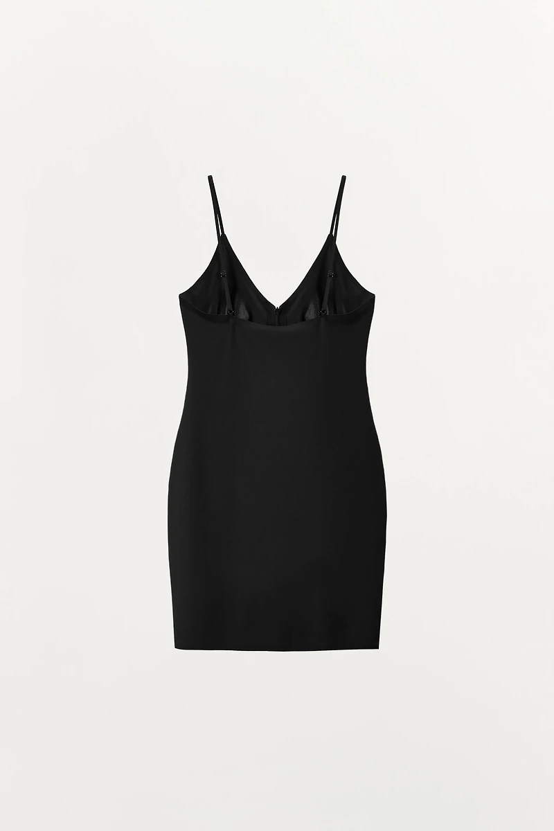 SHORT DRESS WITH POLYAMIDE ZIPPER