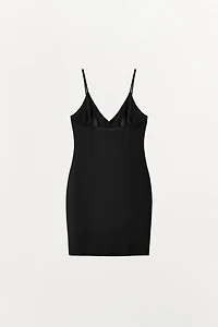 SHORT DRESS WITH POLYAMIDE ZIPPER