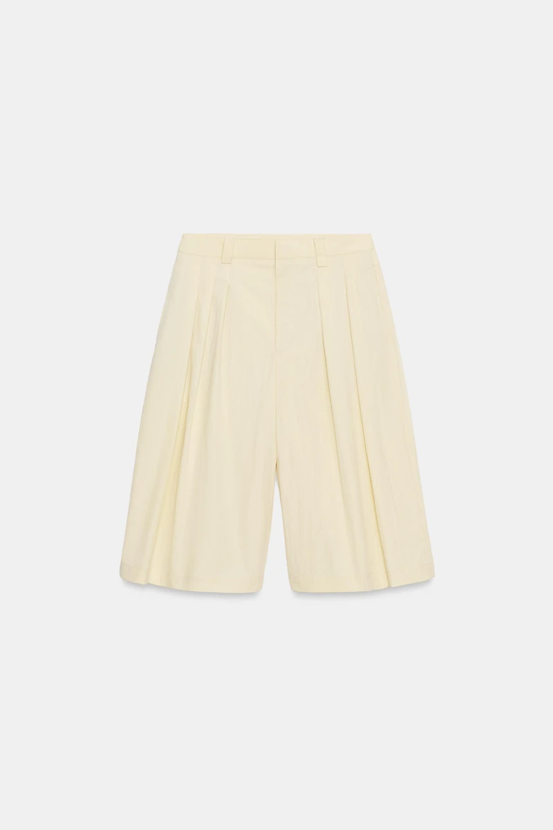 ZW COLLECTION PLEATED BERMUDA SHORTS