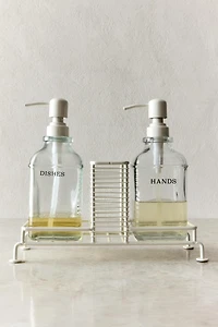 DOUBLE KITCHEN DISPENSER WITH STAND