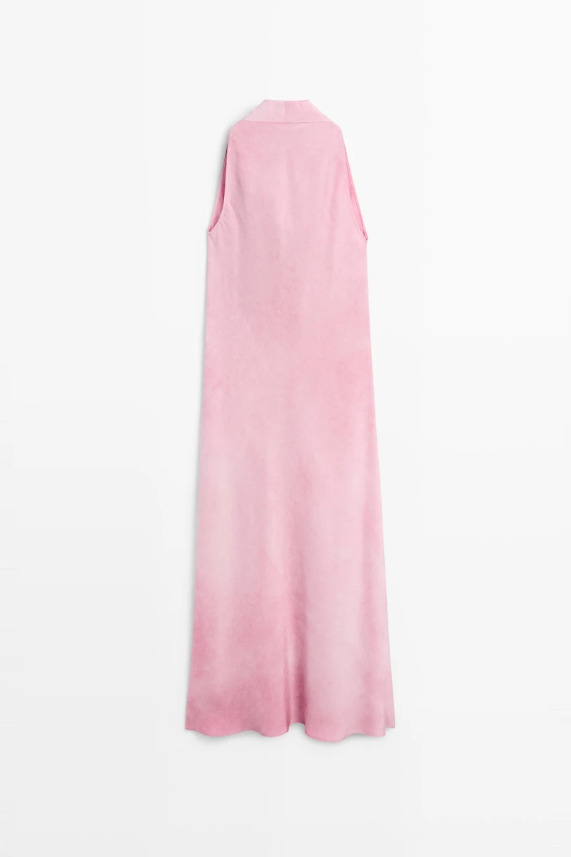 Draped flowing midi dress