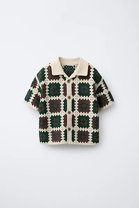 CROCHET KNIT SHIRT