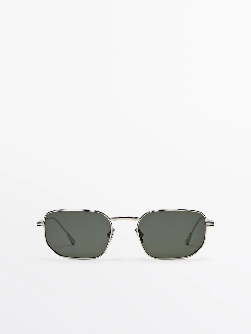 Square metal sunglasses