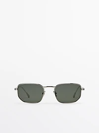 Square metal sunglasses