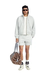 CROPPED FIT HOODIE WITH ZIP