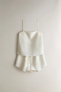 LINEN SHORTS