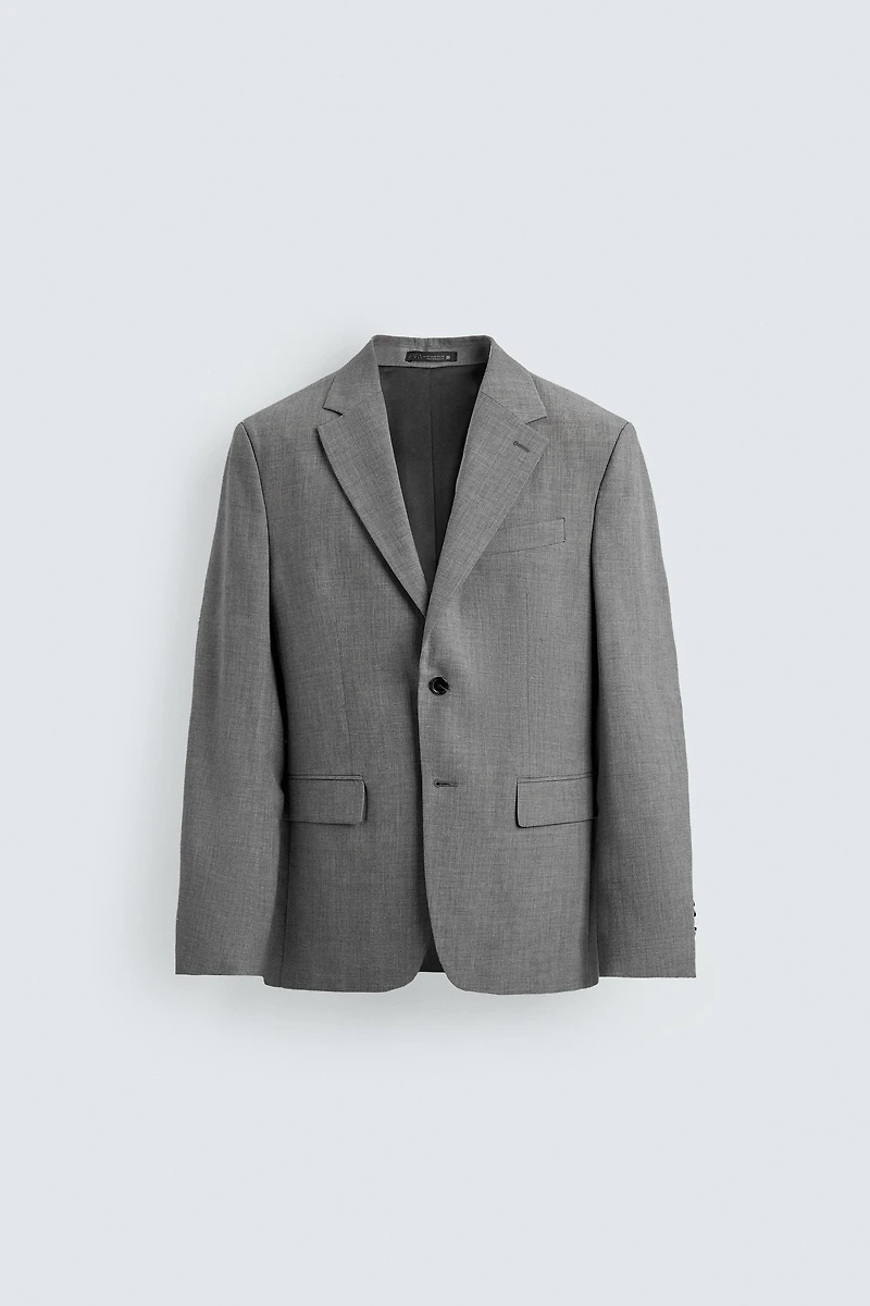 SLIM FIT TEXTURED SUIT JACKET