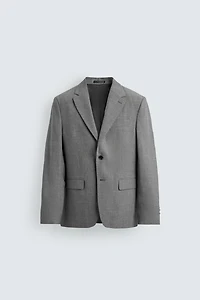 SLIM FIT TEXTURED SUIT JACKET