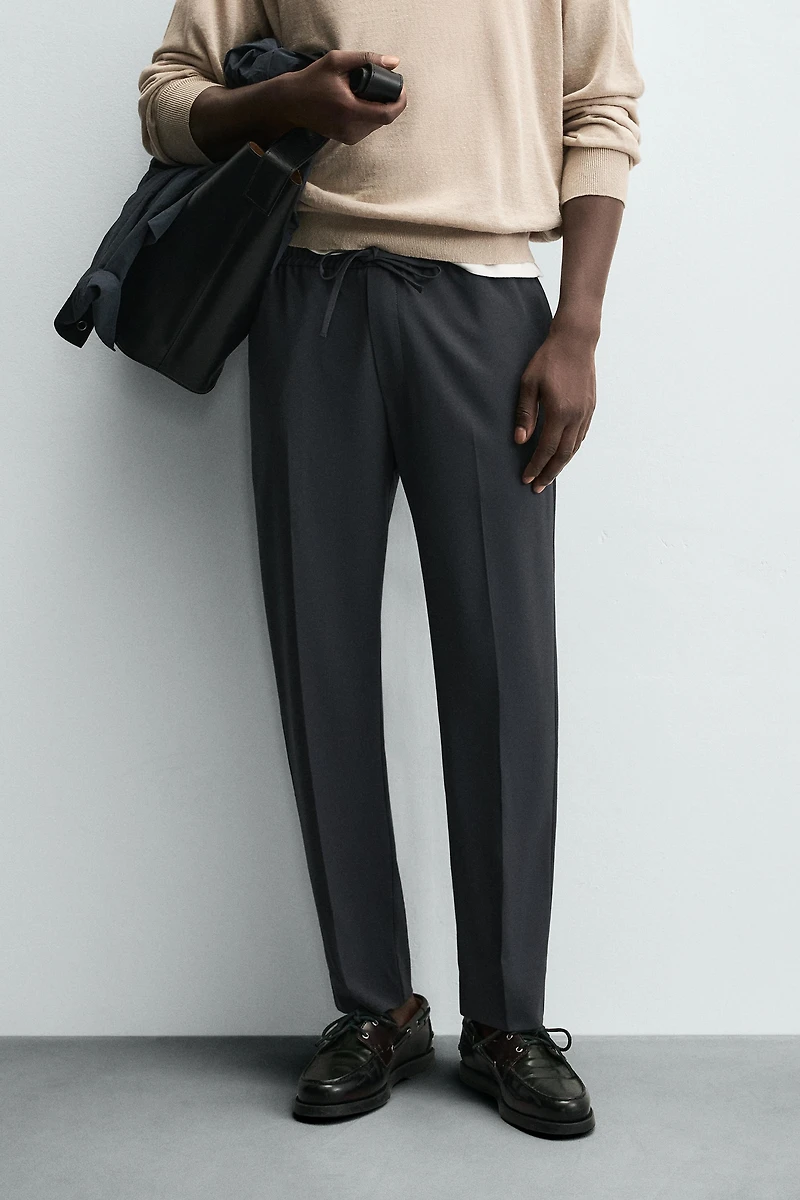 JOGGER WAIST STRETCH PANTS