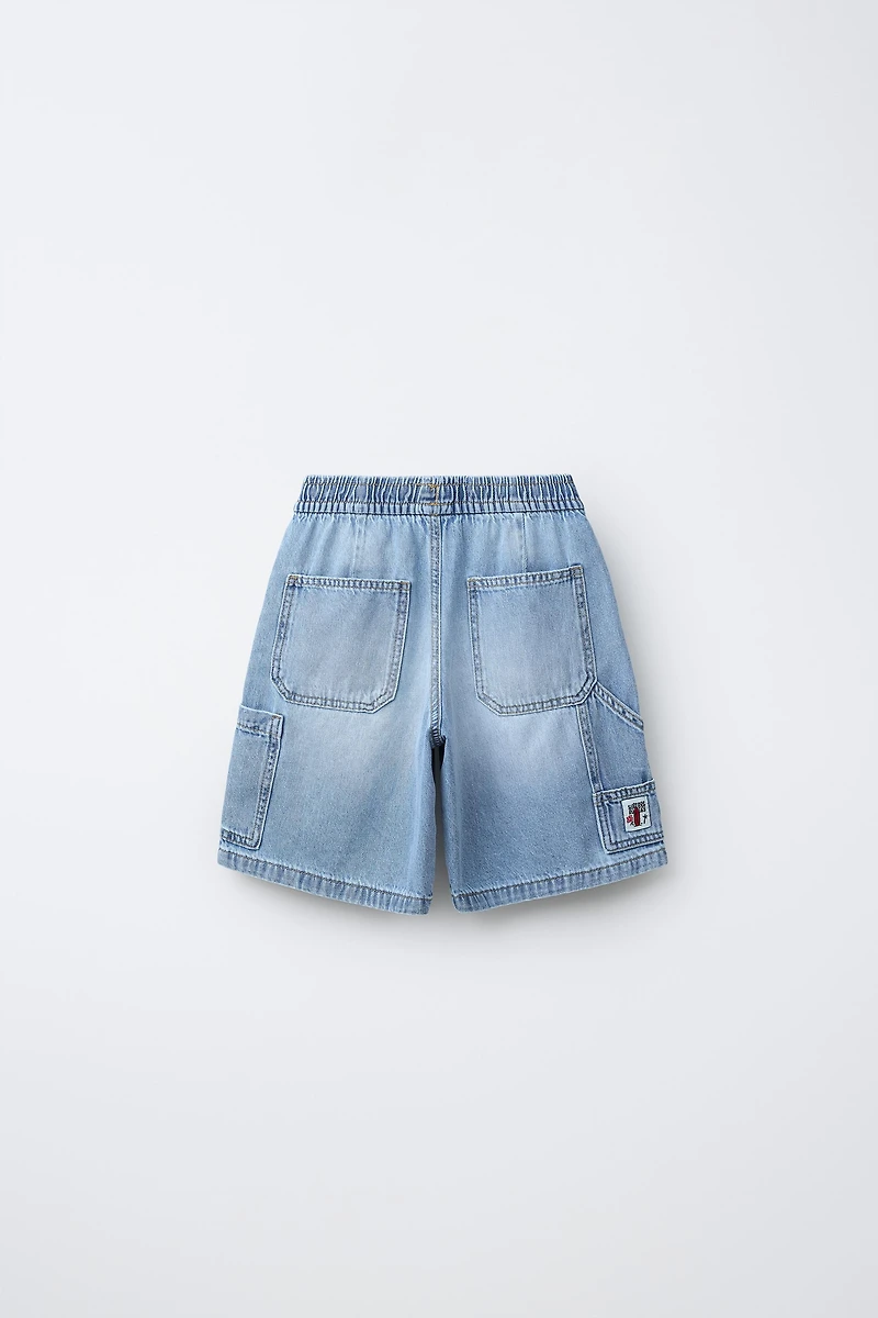 BAGGY CARPENTER DENIM SHORTS