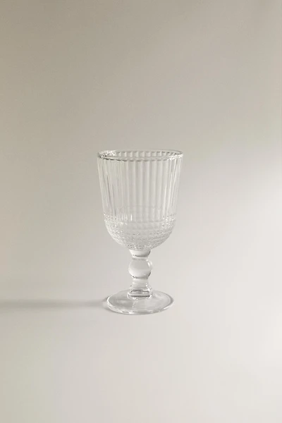 VERRE À PIED RELIEF