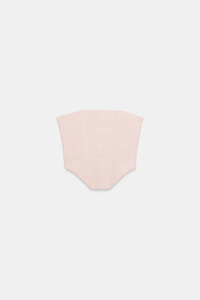 TEXTURED CORSET TOP