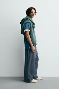 PANTALON BAGGY À CARREAUX