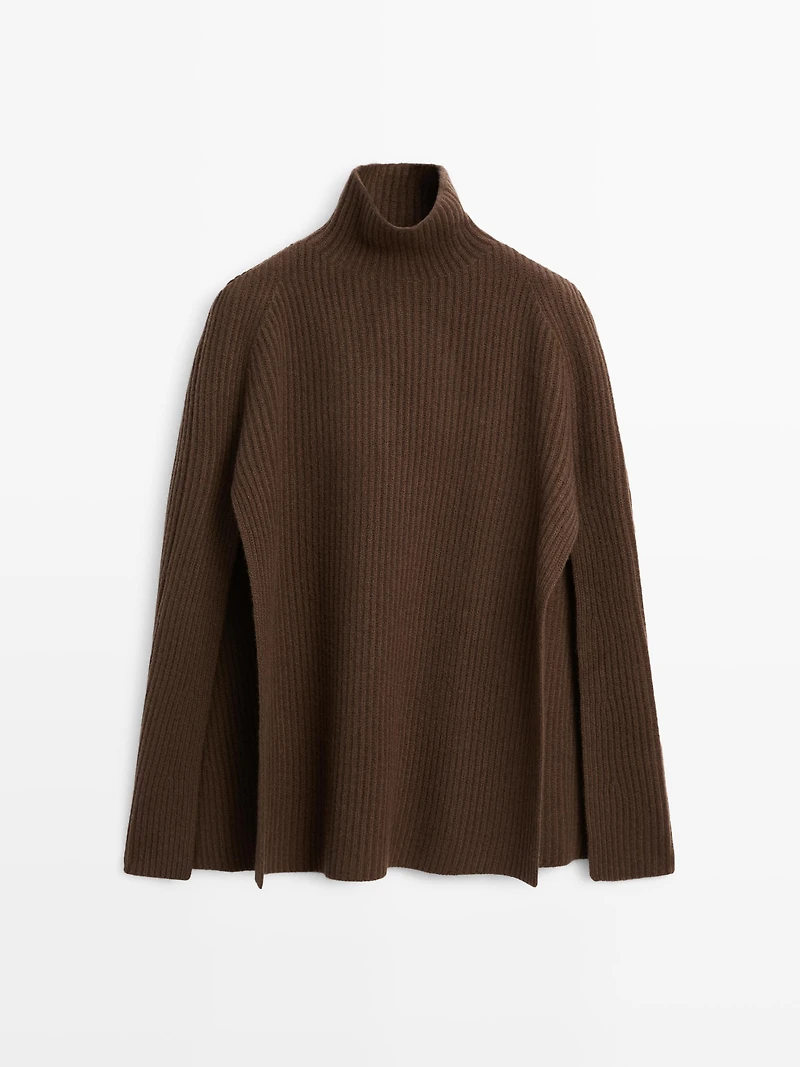 100% wool knitted coat