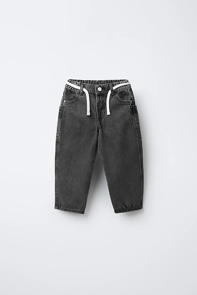 BAGGY JEANS WITH BELT