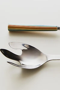 CERAMIC HANDLE SALAD CUTLERY SET (SET OF 2)