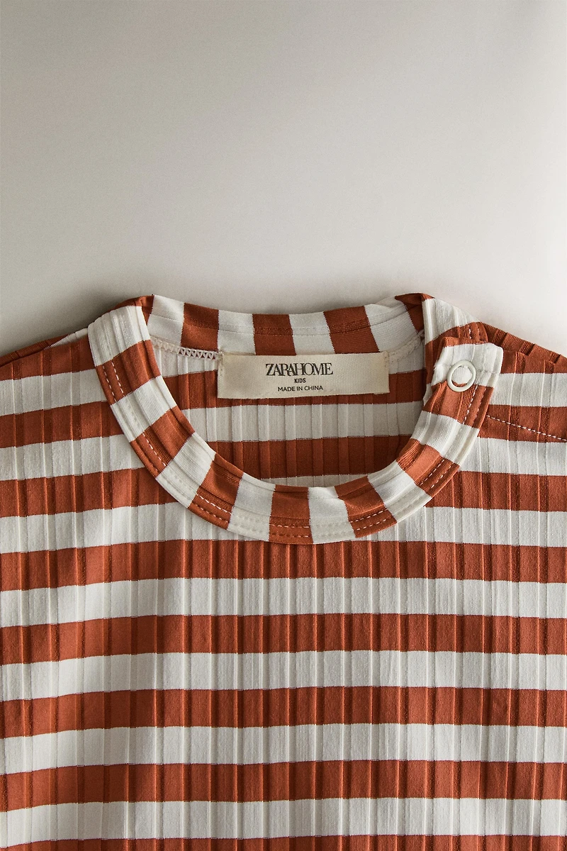 T-SHIRT ENFANT PLAGE RAYÉ