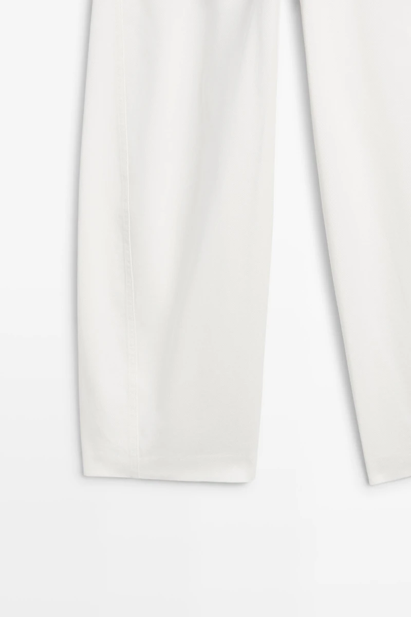 100% Cotton barrel fit pants