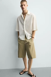 CHEMISE BOXY FIT TEXTURÉE
