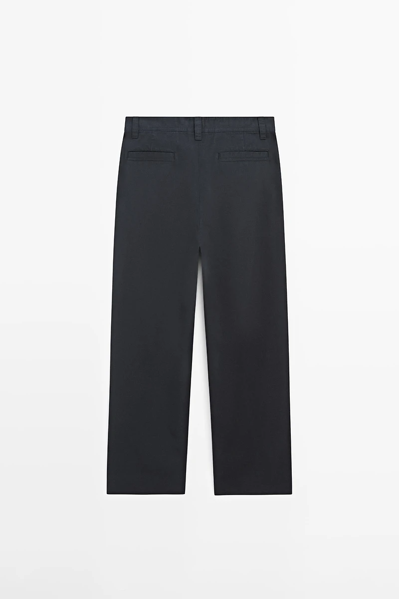 Pantalon relaxed fit en coton