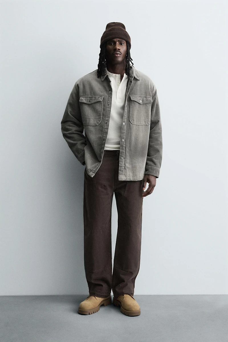 WASHED CORDUROY OVERSHIRT