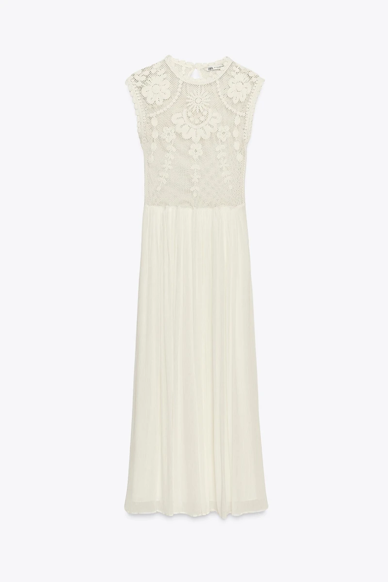 ZW COLLECTION EMBROIDERED COMBINATION DRESS