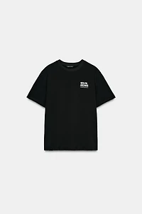 CONTRAST TEXT T-SHIRT
