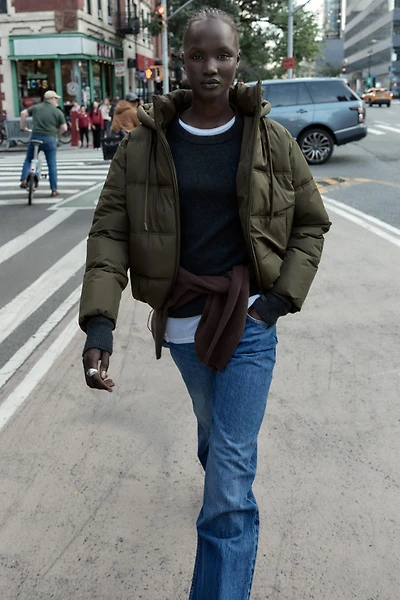 SHORT WATER REPELLENT WINDPROOF HOODIE ANORAK