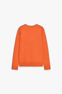 V-NECK BASIC KNIT SWEATER