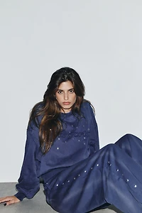 SWEAT DÉLAVÉ À CLOUS