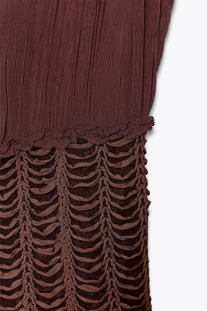 ZW COLLECTION EMBROIDERED WAIST DRESS