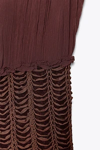 ZW COLLECTION EMBROIDERED WAIST DRESS